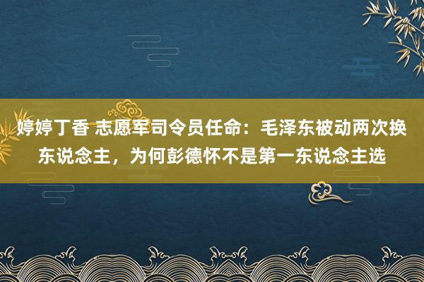 婷婷丁香 志愿军司令员任命：毛泽东被动两次换东说念主，为何彭德怀不是第一东说念主选