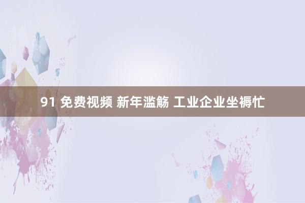 91 免费视频 新年滥觞 工业企业坐褥忙