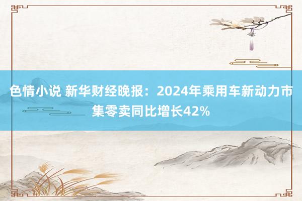 色情小说 新华财经晚报：2024年乘用车新动力市集零卖同比增长42%